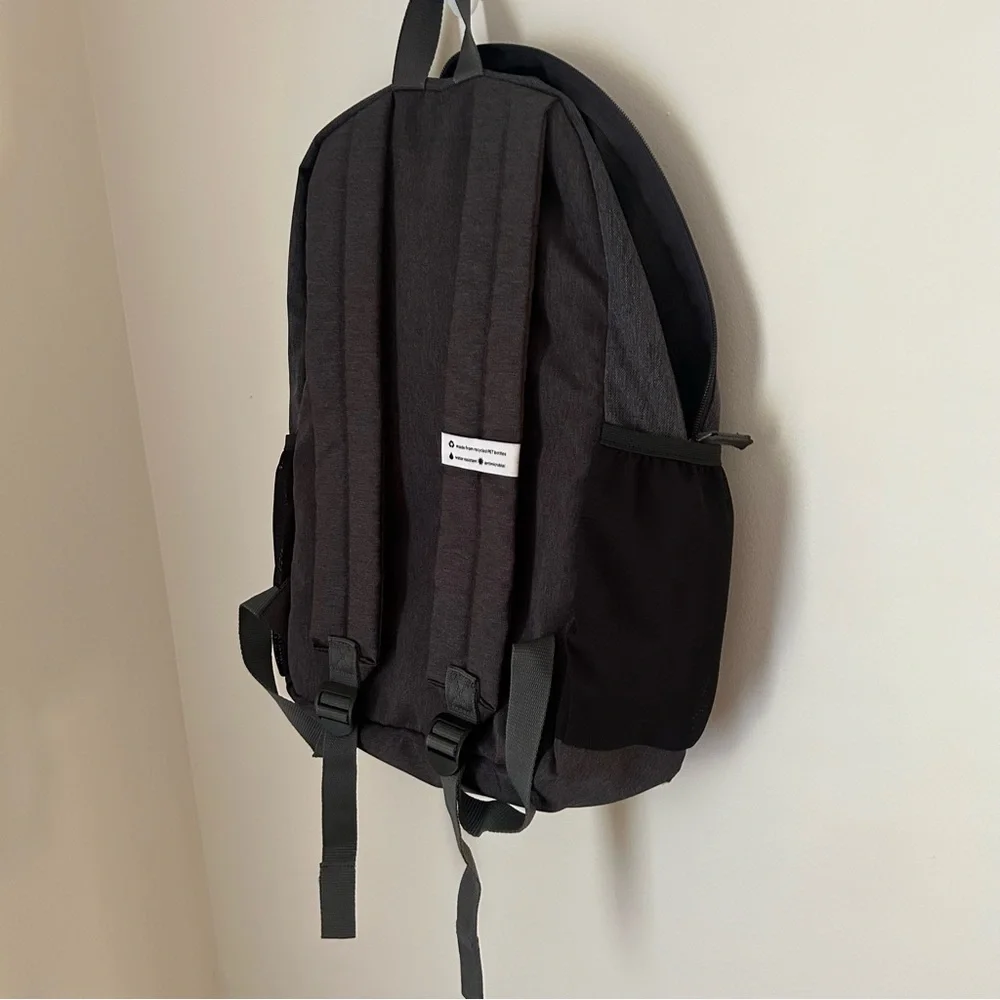 Solo New York Backpack Black And Charcoal‎ From Recycled Bottles 18”x12”